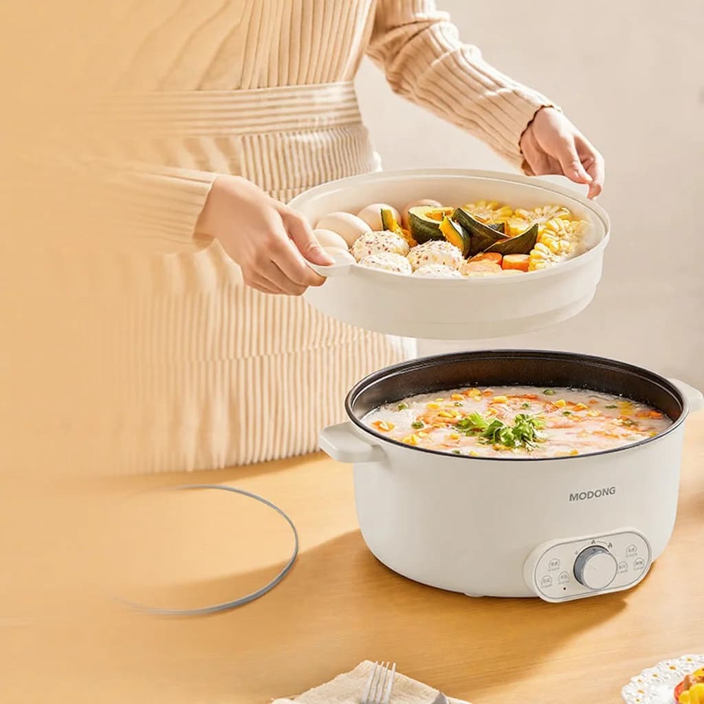 Електричний хот-пот 6L 7L 8L із пароваркою, 220V