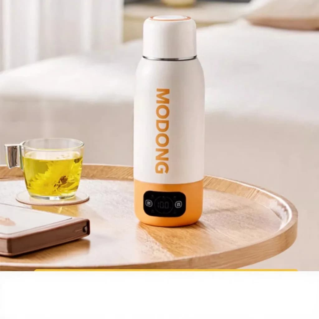 Портативна електрична дорожня чашка-чайник 600ml, внутрішня колба з 316 Stainless Steel