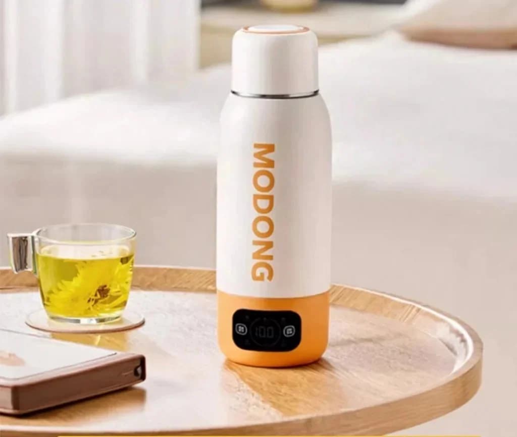 Портативна електрична дорожня чашка-чайник 600ml, внутрішня колба з 316 Stainless Steel