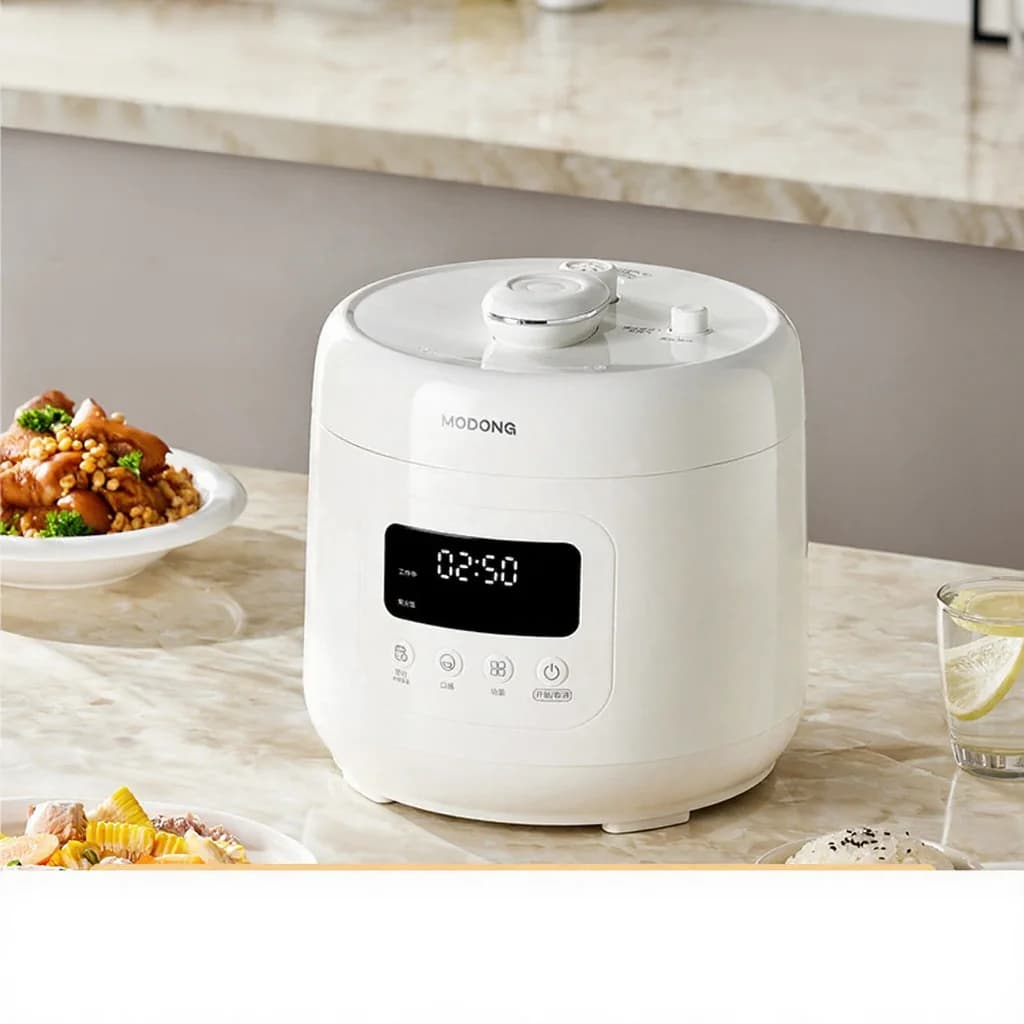 Електрична скороварка 4L із керамічною чашею, 800W, таймер 17-24H