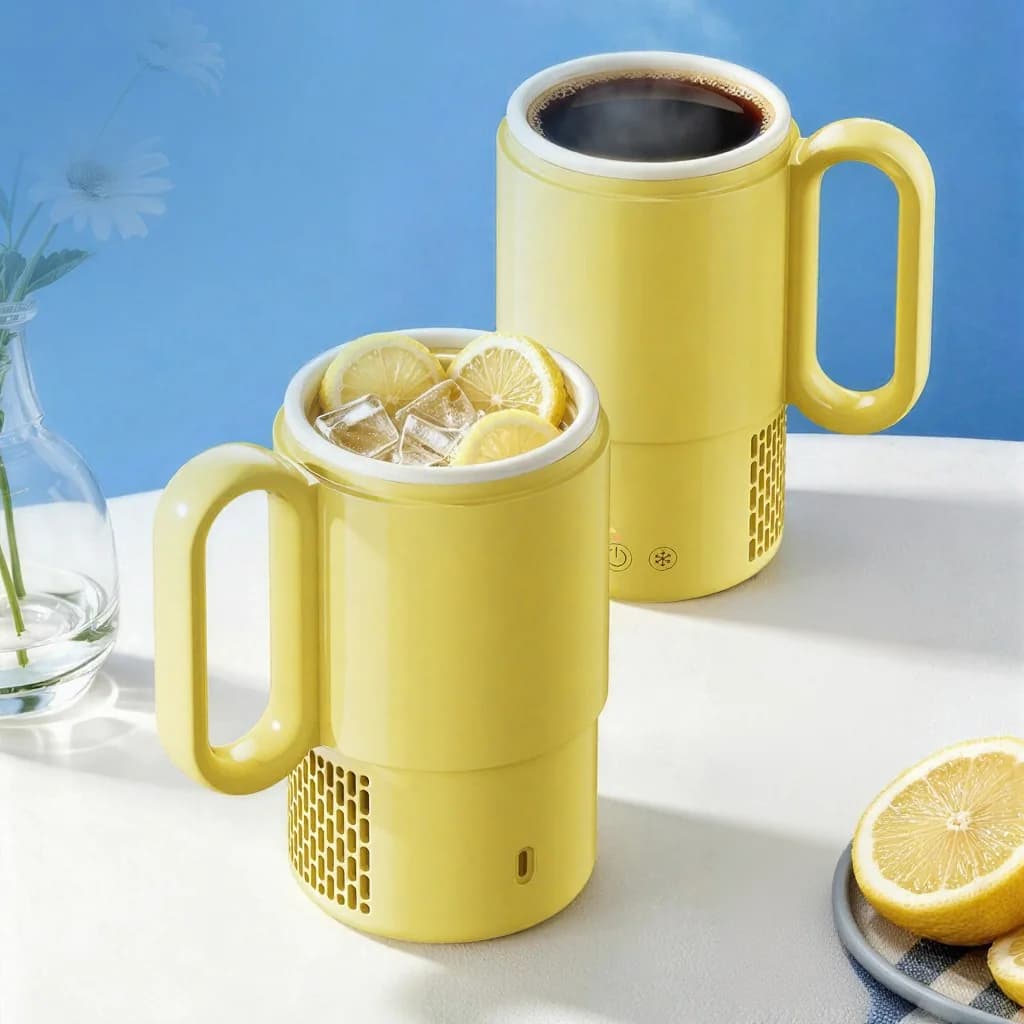 Портативна чашка для нагрівання та охолодження 450mL 36W із сенсорним керуванням