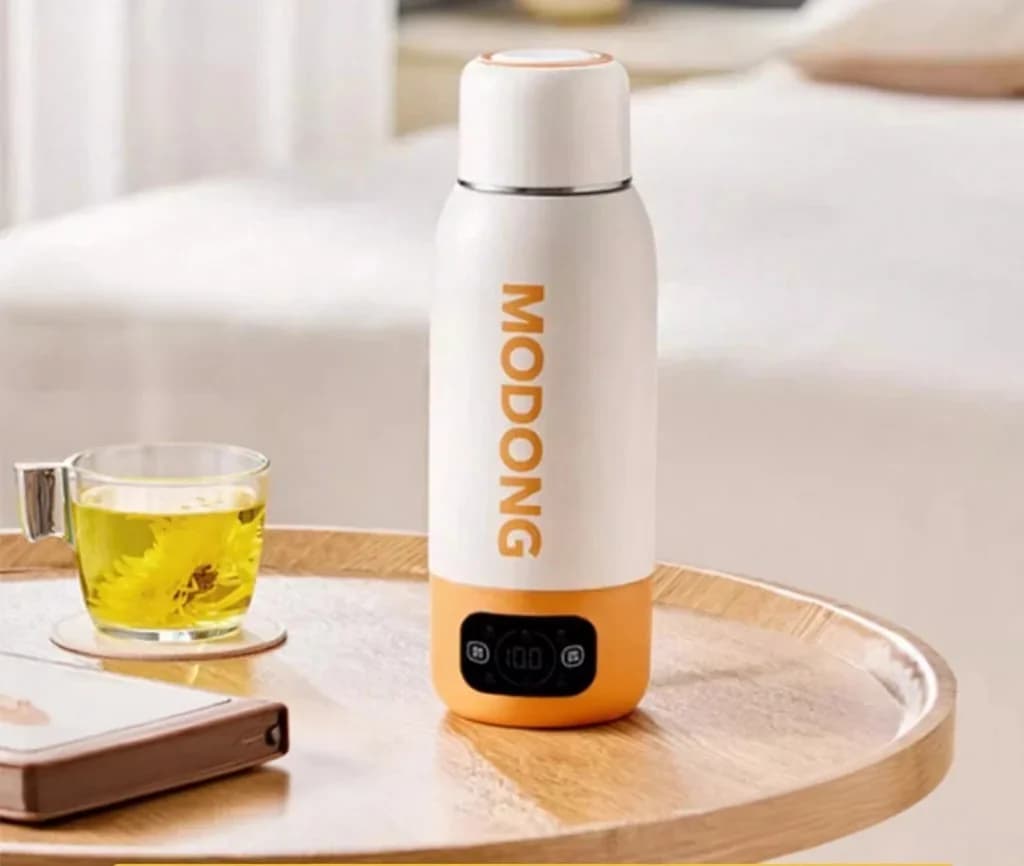 Портативна електрична дорожня чашка-чайник 600ml, внутрішня колба з 316 Stainless Steel