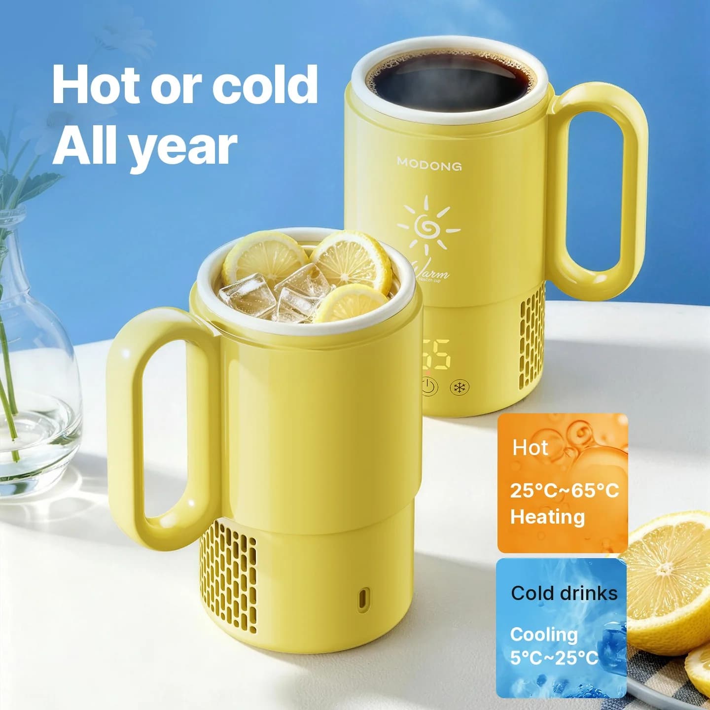 Мінічашка для охолодження та нагрівання 450mL 36W з сенсорним керуванням