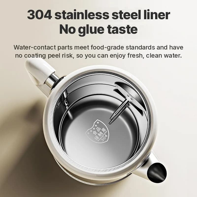 Електричний чайник з 304 Stainless Steel 1.8L, підтримання тепла 1500W