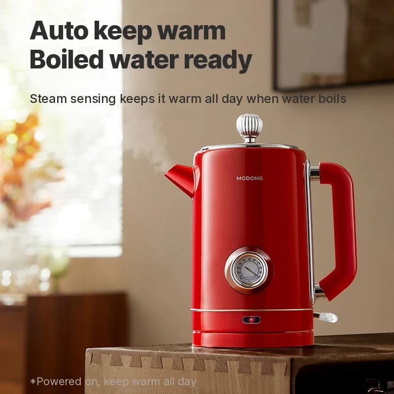 Електричний чайник з 304 Stainless Steel 1.8L, підтримання тепла 1500W