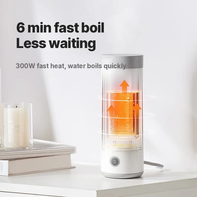 Портативна електрична чашка з підігрівом 304 Stainless Steel 300ml 220V