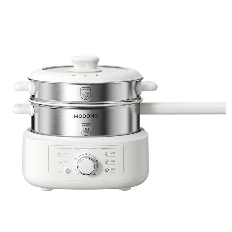 Електричний хот-пот із нержавіючої сталі з пароваркою, 3L, 220V