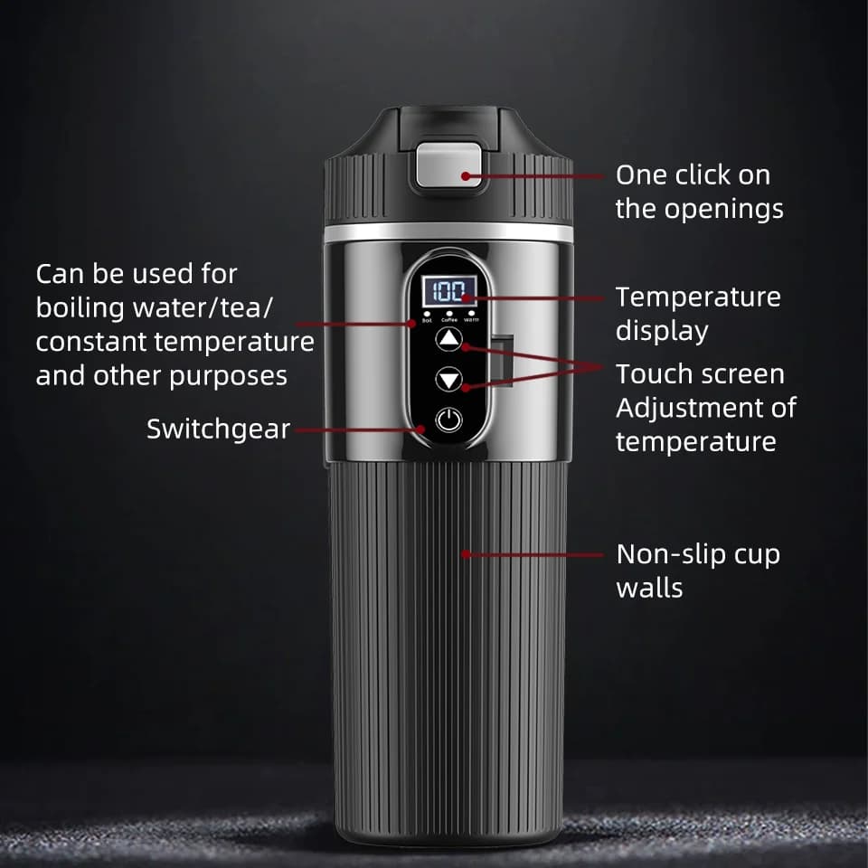 Електрична чашка з підігрівом 500ml 12V/24V