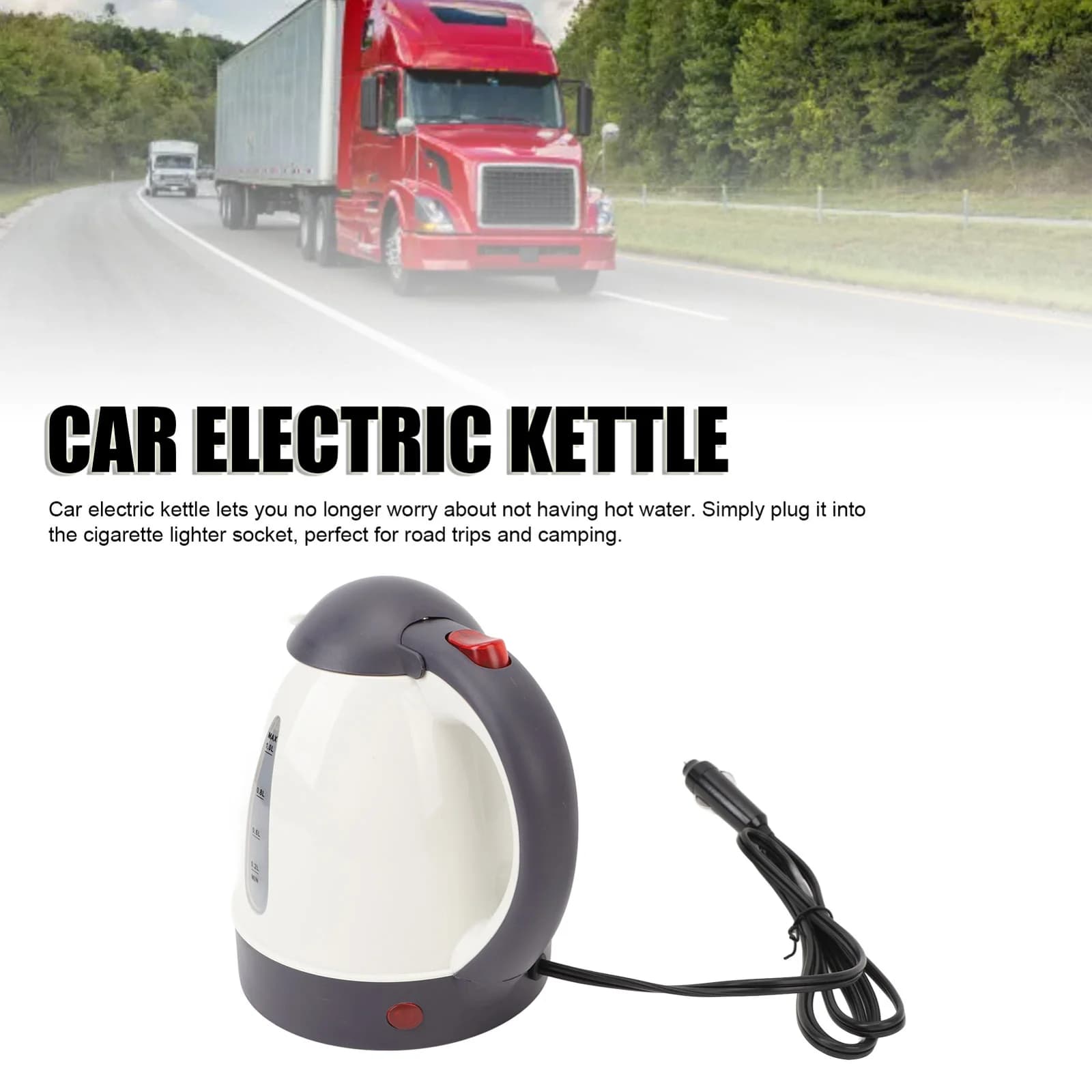 Електричний чайник для авто 1L 12V/24V