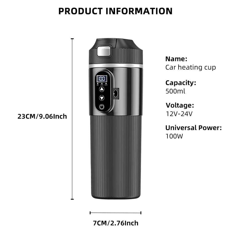 Електрична чашка з підігрівом 500ml 12V/24V