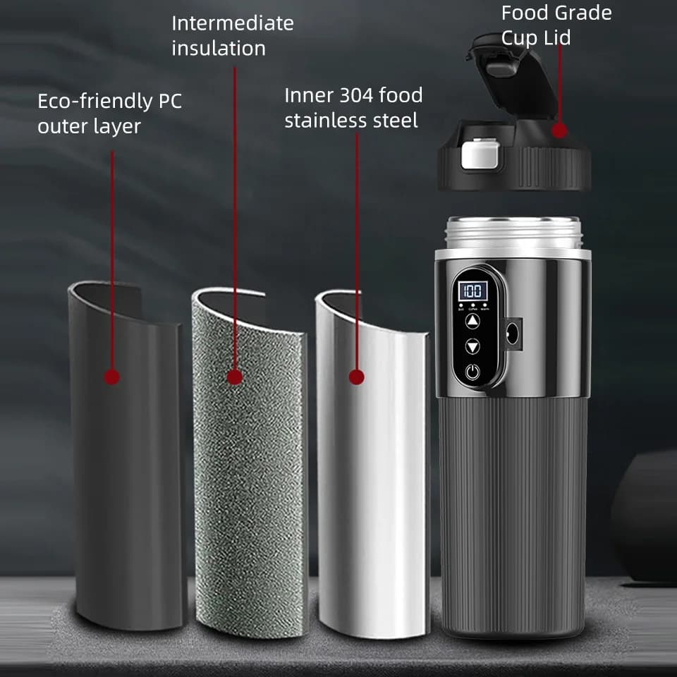Електрична чашка з підігрівом 500ml 12V/24V